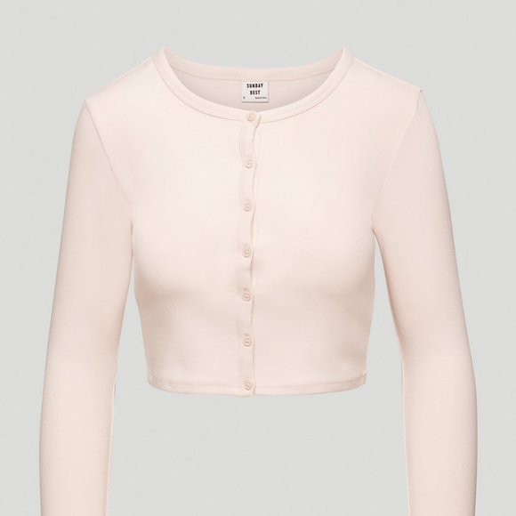 Sunday Best Aritzia Apple Long Sleeve Frosted Rose Medium - Picture 2 of 3